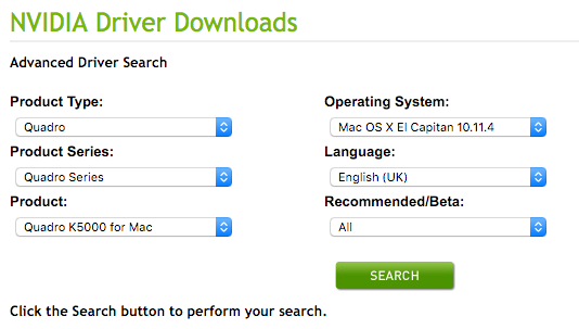 nvidia download for mac